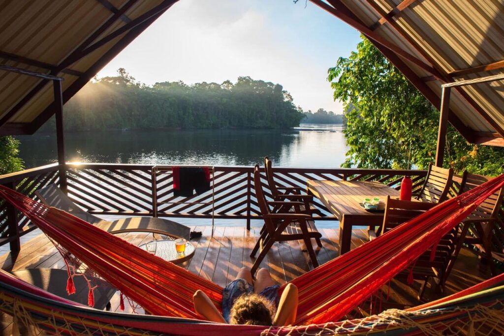 View over the River at Danpaati River Lodge