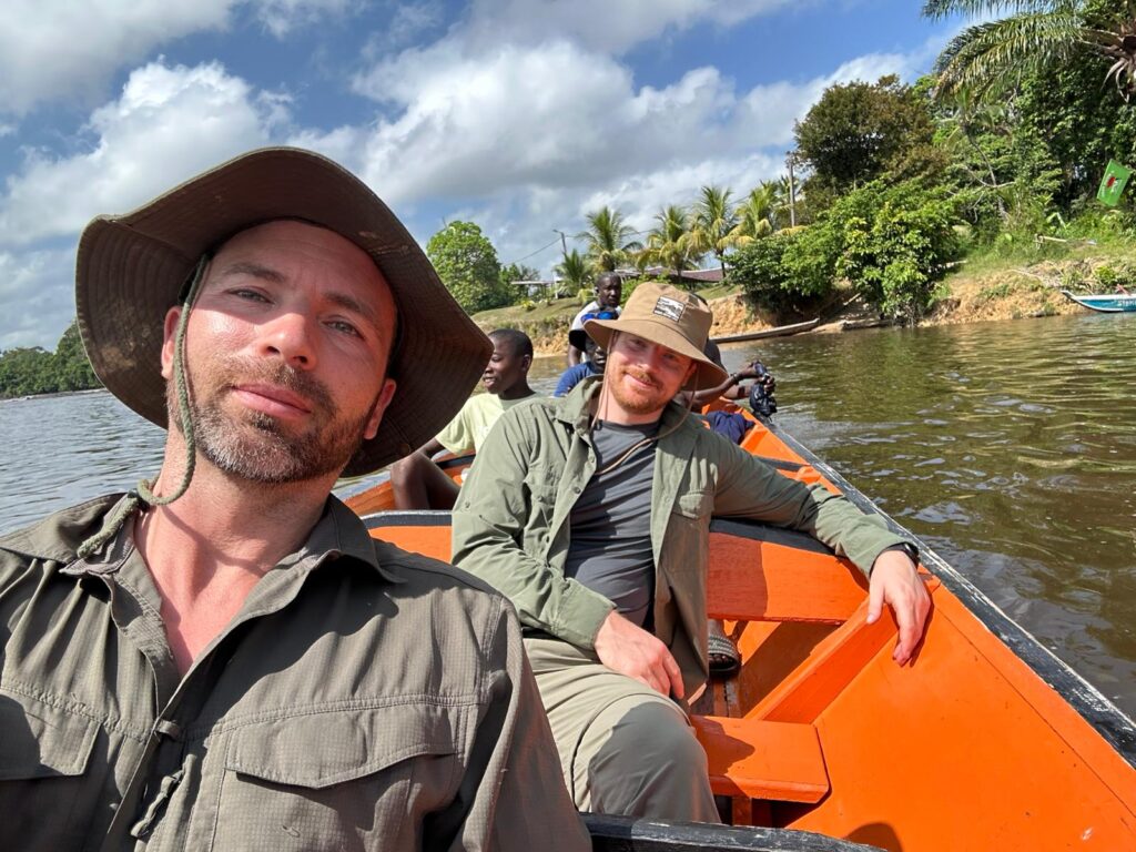 Tourists on a boat during the fishing trip