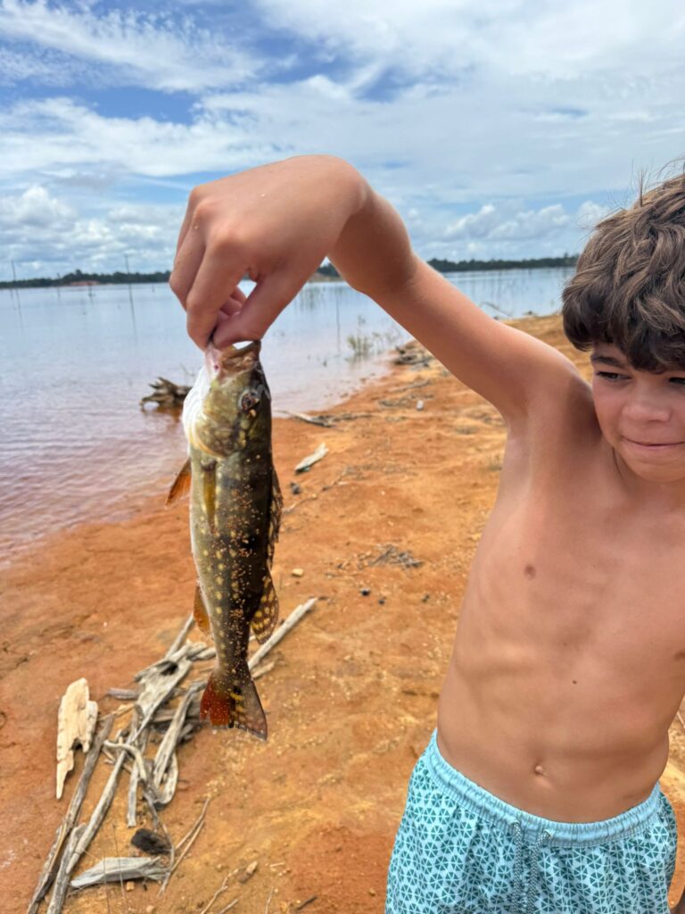 Boy fish fish
